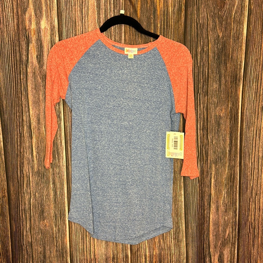 LuLaRoe Randy Raglan 3/4 Sleeve Shirt
